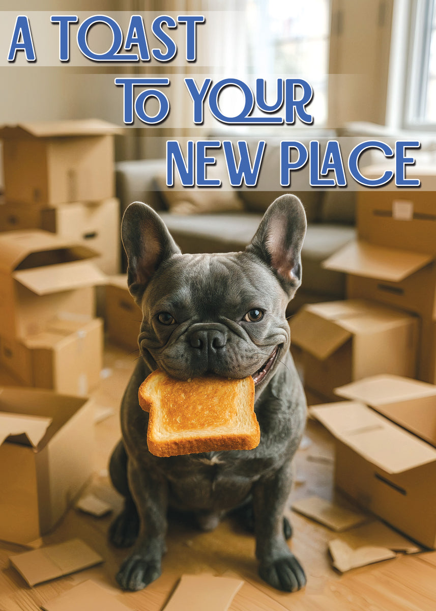 Glory To Dog A Toast to Your New Place Housewarming Congratulations Ca