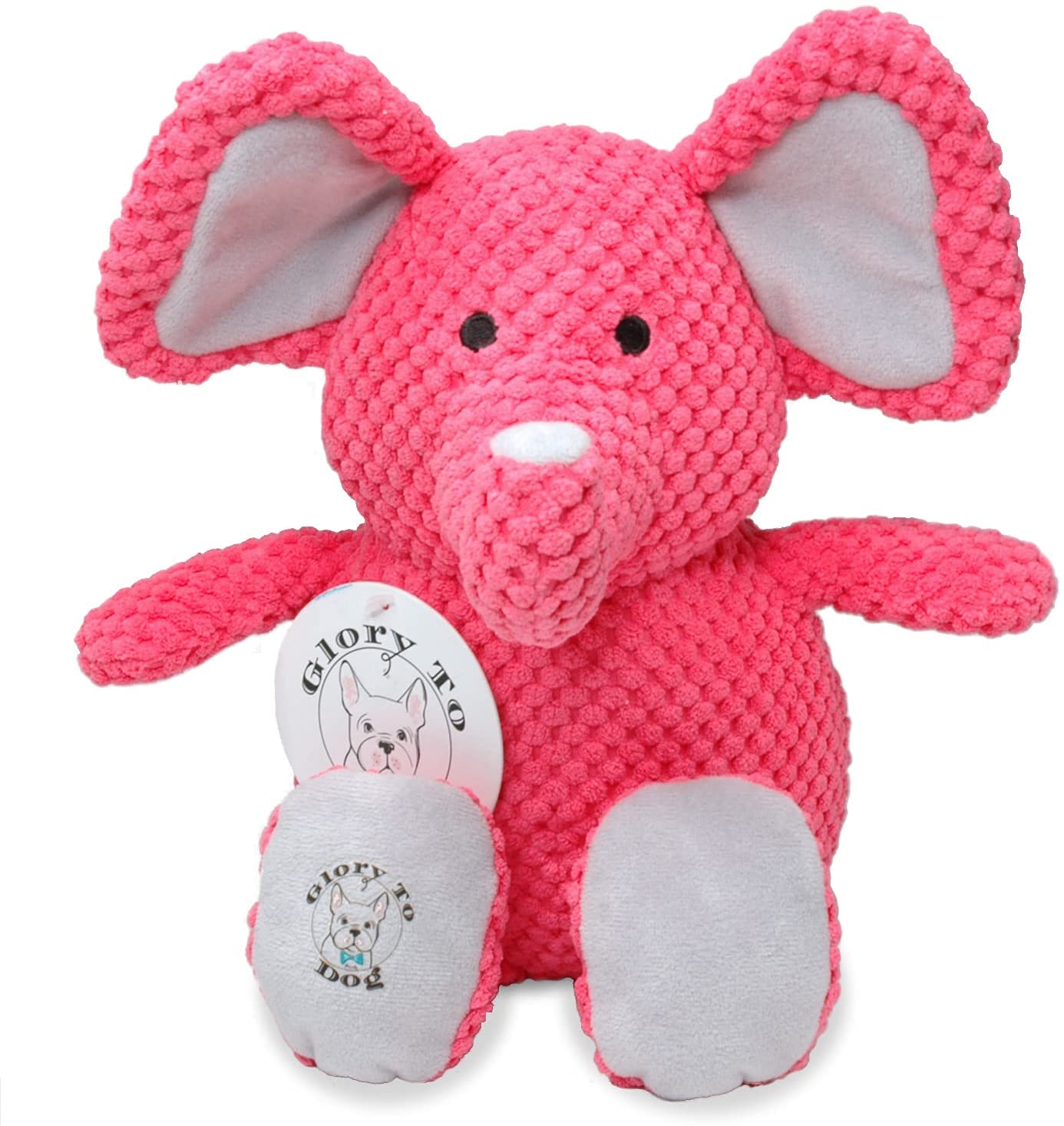 Estelle The Elephant Small Plush Pink Dog Toy