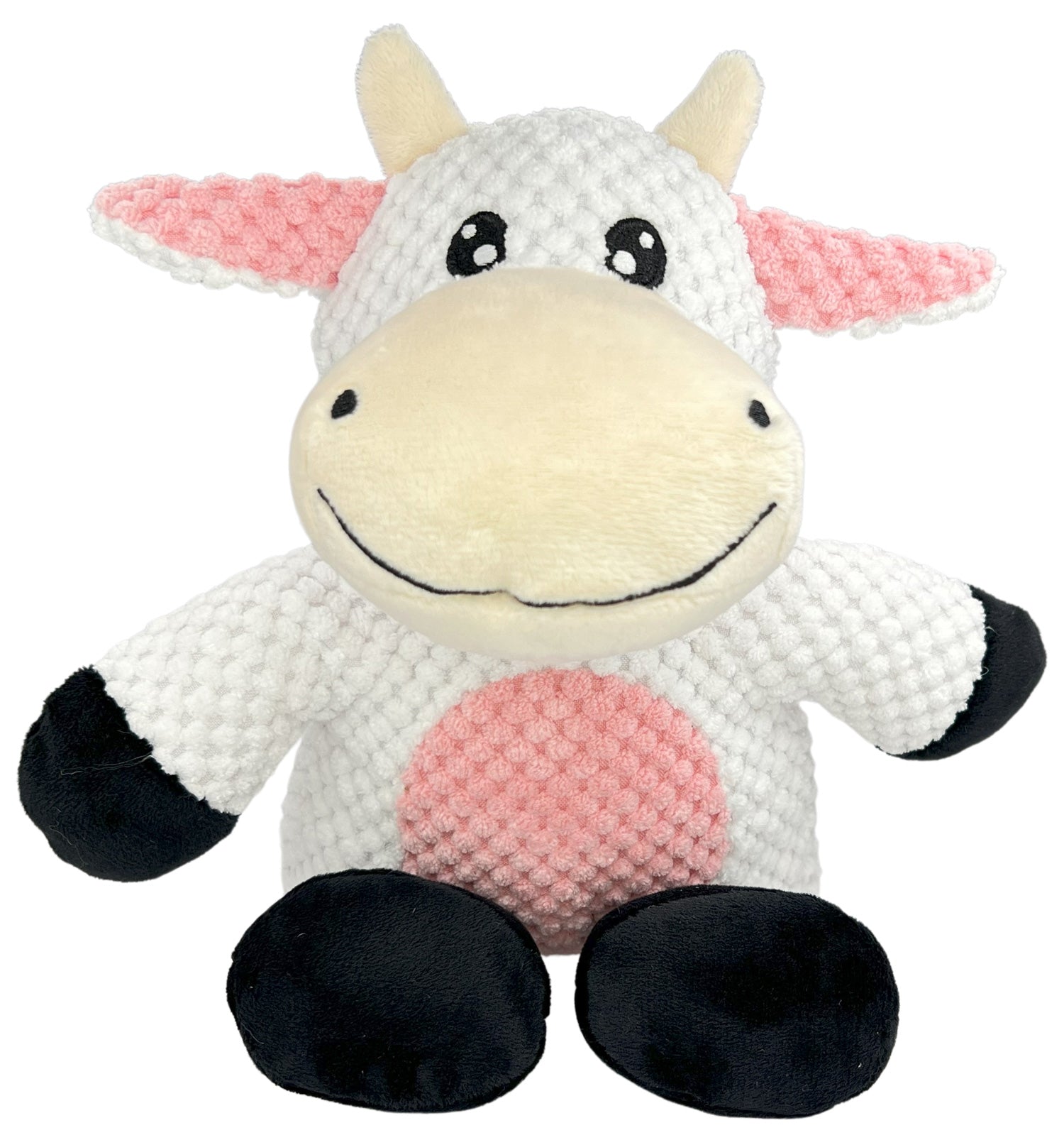 Glory To Dog Barnyard Cow Plush and Squeaker Dog Toy